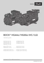 Danfoss BOCK HG44e Operating Manual preview