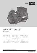 Danfoss BOCK HGX24 CO2 T Instructions Manual preview
