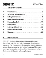 Preview for 2 page of Danfoss DEVI DEVIreg Opti Installation Manual