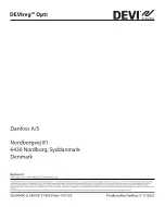 Preview for 28 page of Danfoss DEVI DEVIreg Opti Installation Manual