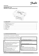 Preview for 1 page of Danfoss SONOMETER 1100 Instructions Manual