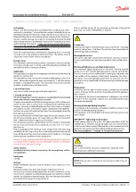 Preview for 3 page of Danfoss VXe Solo HT Instructions For Installation And Use Manual