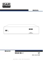 Preview for 1 page of DAPAudio EDGE ED-1 Manual