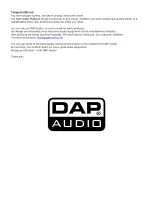 Предварительный просмотр 2 страницы DAPAudio Platinum Manual