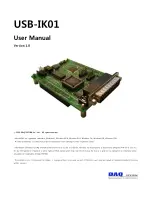 DAQ system USB-IK01 User Manual preview