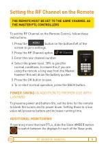 Preview for 5 page of Data Signs RF REMOTE Manual