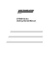 Preview for 1 page of Data Translation DT9820 Series Getting Started Manual