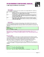 Preview for 17 page of Datamax MP-Compact4 Programmer'S Reference Manual