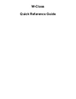 Preview for 1 page of Datamax W-6208 Quick Reference Manual