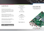 Preview for 1 page of Datapath The VisionAV-SDI Manual