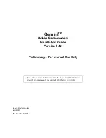 Dataradio Gemini PD Installation Manual preview