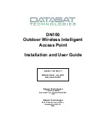 DATASAT Technologies DN100 Installation And User Manual preview