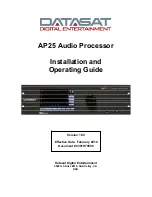 Datasat AP25 Installation And Operating Manual preview