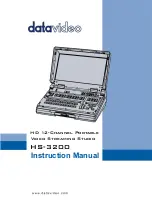 Datavideo HS-3200 Instruction Manual preview