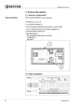 Preview for 6 page of Datcon DT4240 Series Operating Instructions Manual