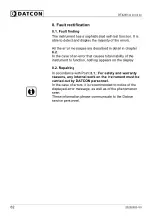 Preview for 62 page of Datcon DT4240 Series Operating Instructions Manual