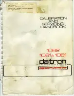 Datron 1062 Service Handbook preview