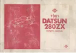 Preview for 1 page of Datsun 280ZX 1981 Owner'S Manual