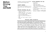 Preview for 5 page of Datsun 280ZX 1981 Owner'S Manual