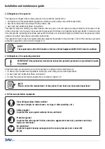 Preview for 8 page of DAV TECH DA 600 Installation And Maintenance Manual