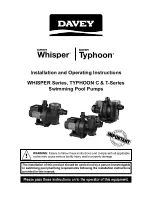 Davey WHISPER Series Operating Instructions Manual предпросмотр