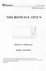 Dawlance DW-393HP Owner'S Manual предпросмотр