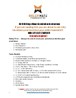 Preview for 1 page of Dawson MULCH MATE DS1000 Installation Instructions Manual