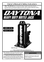 Daytona 58835 Owner'S Manual & Safety Instructions preview