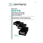 DayTronic 4000 Series Instruction Manual предпросмотр