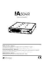 Preview for 1 page of dB Technologies IA504R User Manual