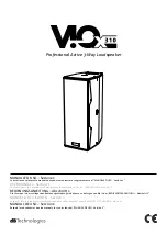 Предварительный просмотр 1 страницы dB Technologies VIO X310 User Manual