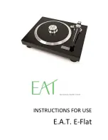 Preview for 1 page of E.A.T. E-Flat Instructions For Use Manual