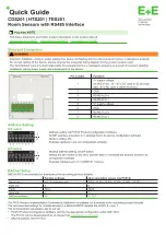 Предварительный просмотр 1 страницы E+E Elektronik CDS201 Quick Manual