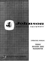 E.F. Johnson VIKING INVADER 2000 Operating Manual preview