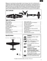 Preview for 3 page of E-FLITE P-51D Mustang Instruction Manual