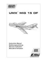 Предварительный просмотр 1 страницы E-FLITE UMX MiG 15 DF Instruction Manual