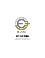 e-Joe ONYX User Manual preview