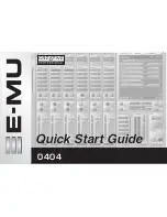 E-Mu 404 Quick Start Manual preview
