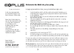 Preview for 2 page of E-Plus Mantra Owner'S Manual