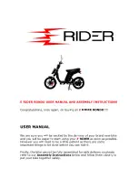 E Rider RONDO User Manual preview