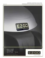 E-Z-GO RXV Fleet Freedom Shuttle 2+2 Owner'S Manual preview