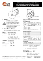 Preview for 1 page of E2S BE S120D Series Instruction Manual