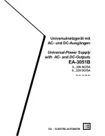 Предварительный просмотр 1 страницы EA-ELEKTRO-AUTOMATIK EA-3051B User Manual