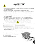 Preview for 2 page of EarthWay M40 Operation And Assembly Manual