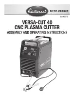 Eastwood VERSA-CUT 40 Assembly And Operating Instructions Manual preview