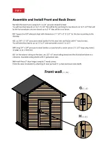 Предварительный просмотр 12 страницы EASY COOPS Chicken Coop Plan 8x24 Assembly Instructions Manual