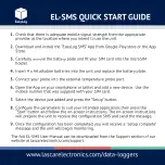 Предварительный просмотр 2 страницы EasyLog EL-SMS Quick Start Manual