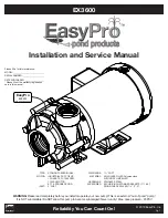 EasyPro EX3600 Installation And Service Manual preview