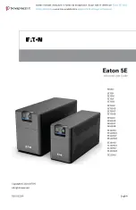 Eaton 5E Gen2 Advanced User'S Manual preview