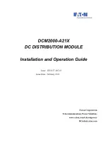 Eaton DCM2000-A21X Installation And Operation Manual предпросмотр